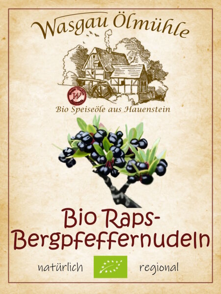 Bio Bergpfeffer-Raps Nudeln